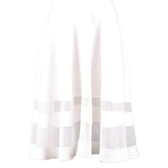 Celina Strappy Double Mesh Midi Skater Dress - Picture 2 of 2